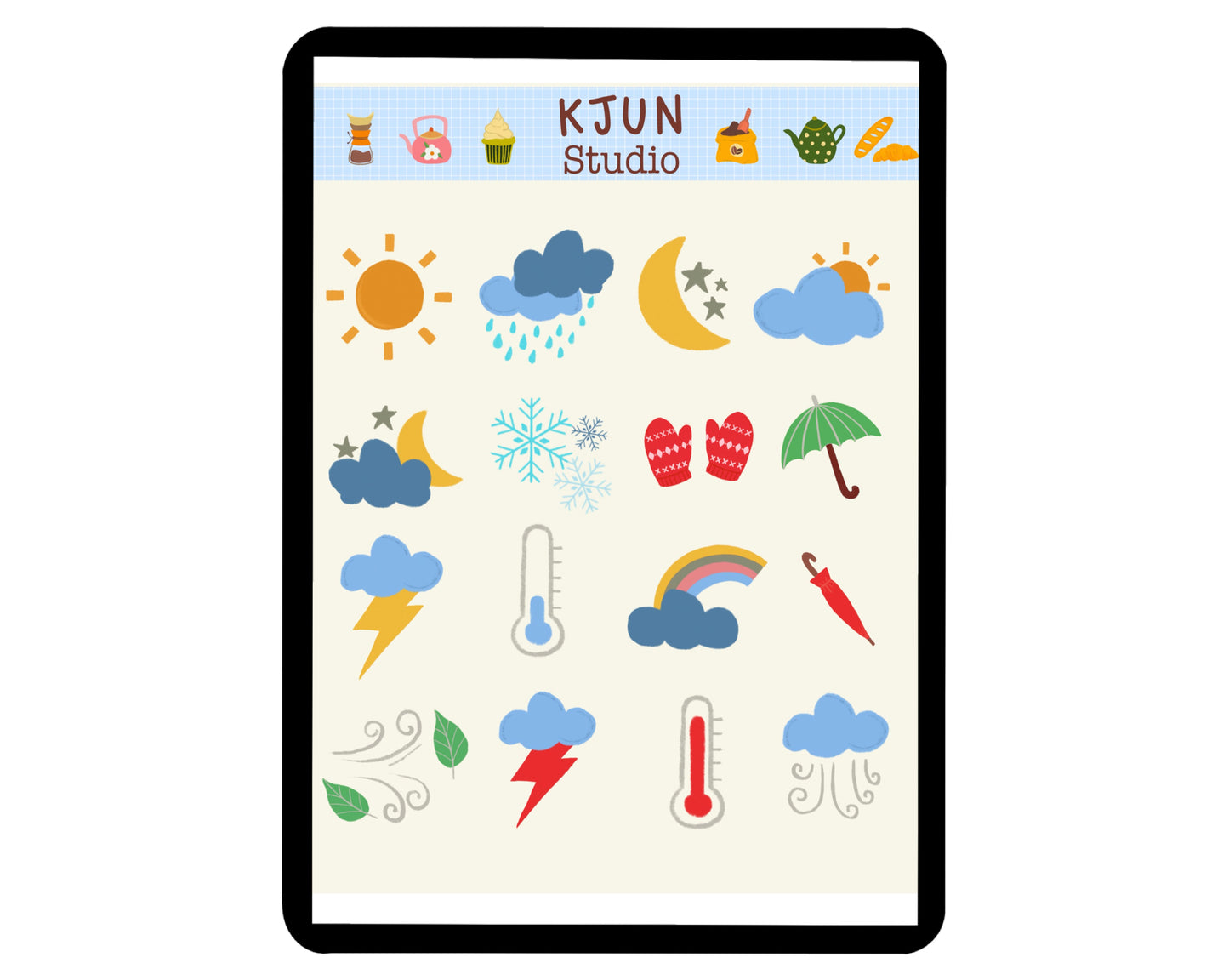 Digital Sticker - Weather