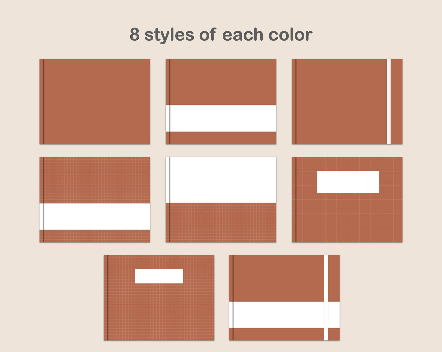 Digital Notebook Cover - Landscape - Warm