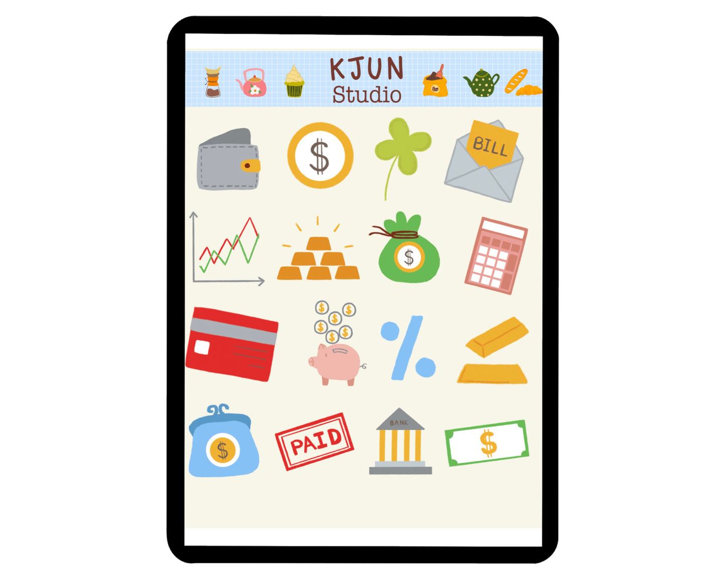 Digital Sticker - Finance Saving