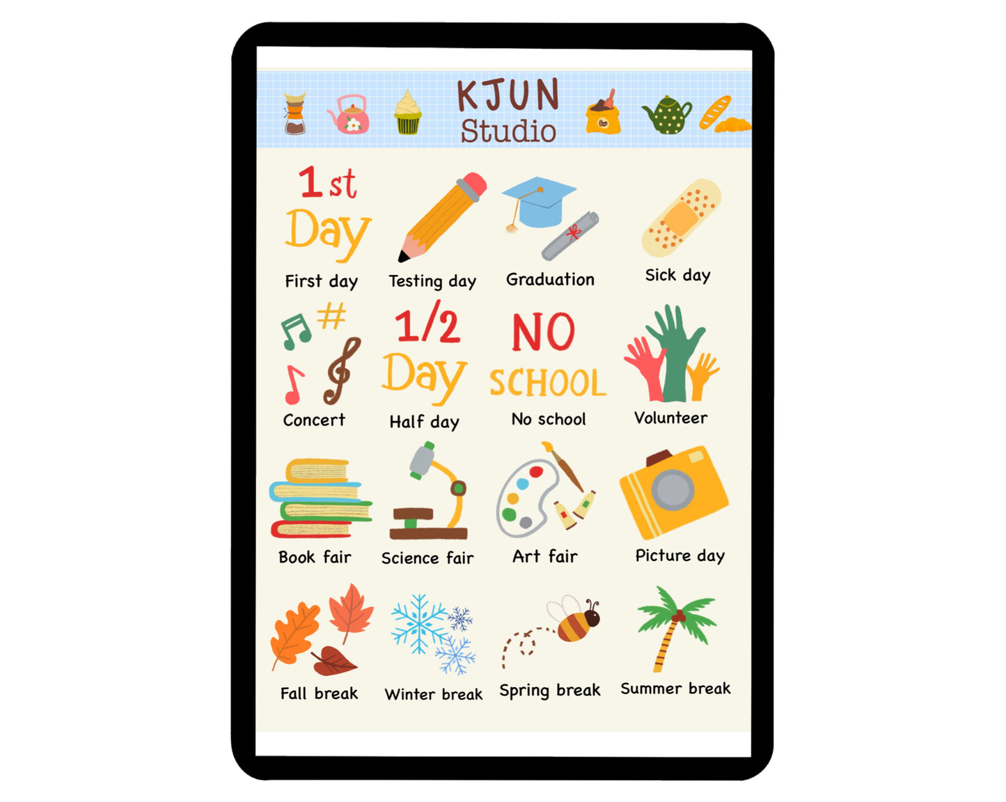 Digital Sticker - School Event