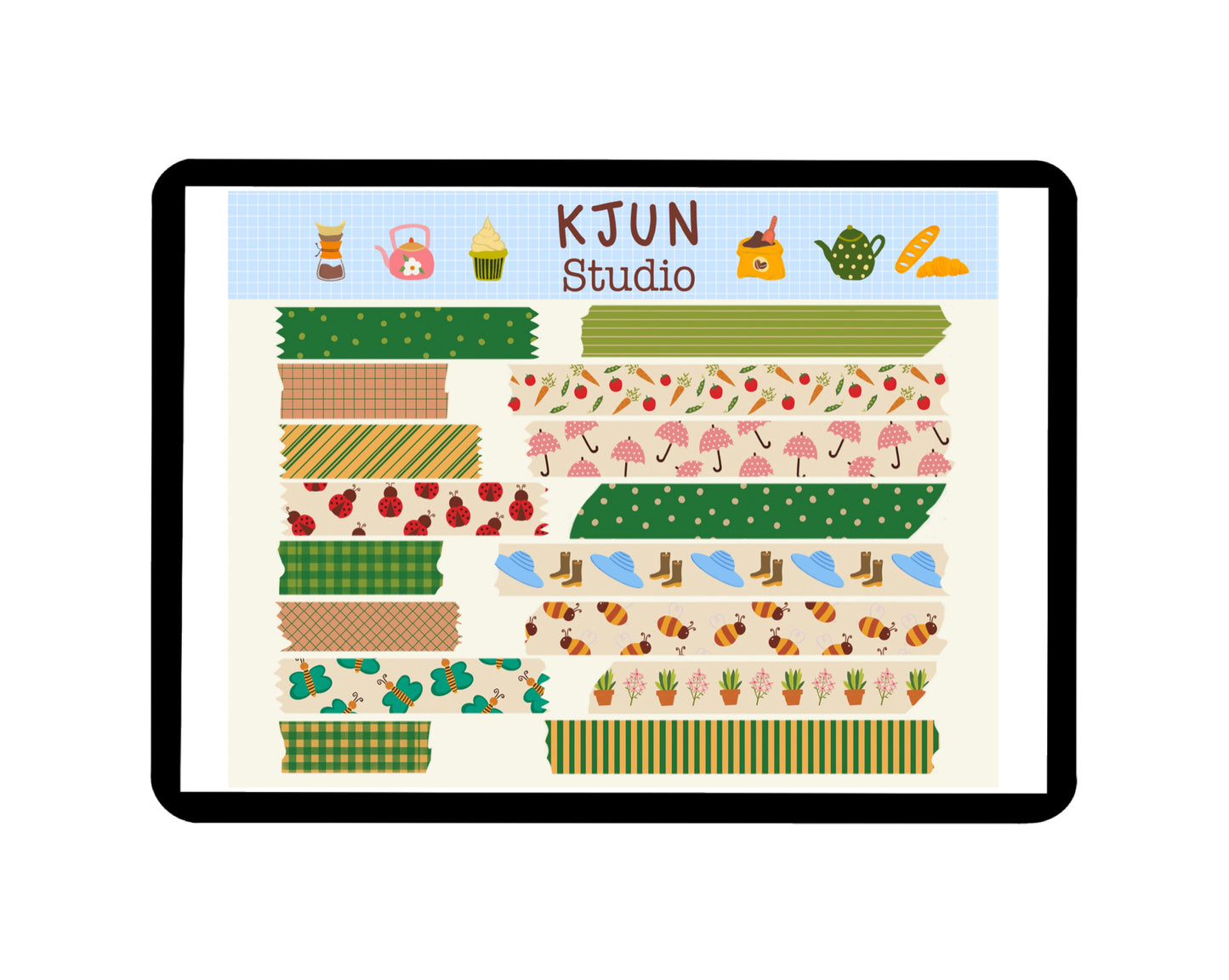 Digital Washi Tape - Fresh Spring