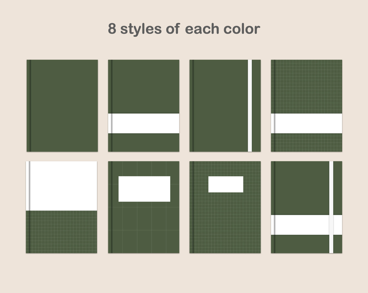 Digital Notebook Cover - Portrait - Retro