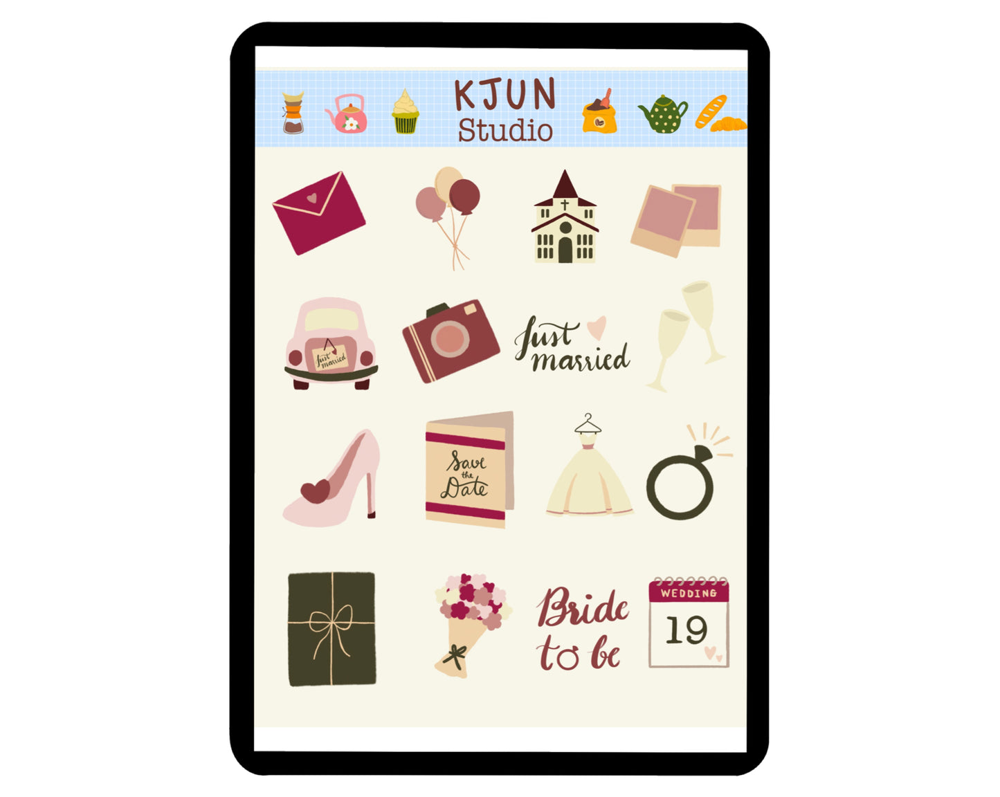 Digital Sticker - Wedding