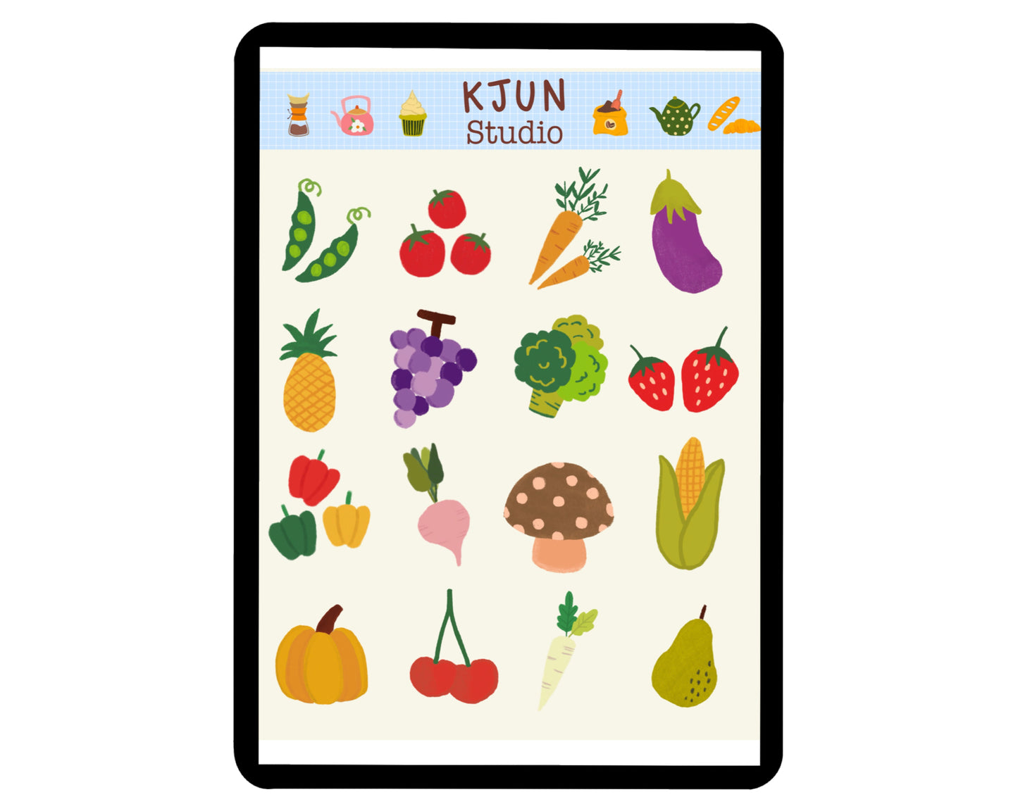 Digital Sticker - Healthy Food