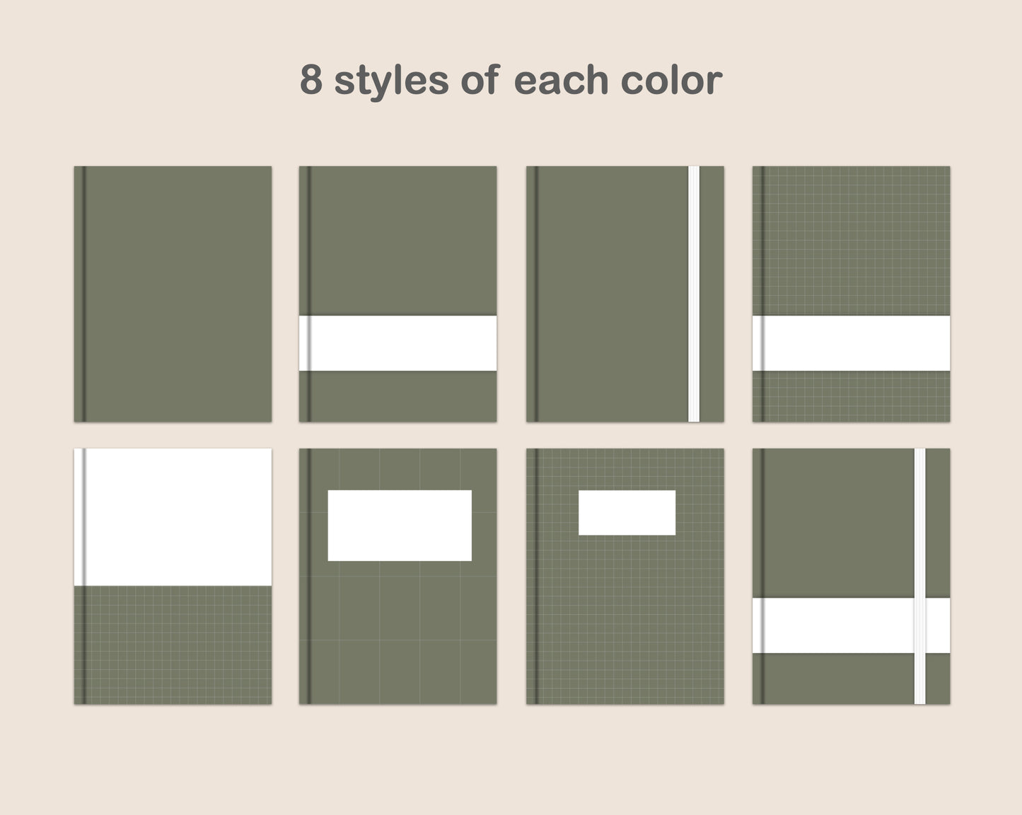 Digital Notebook Cover - Portrait - Earthy