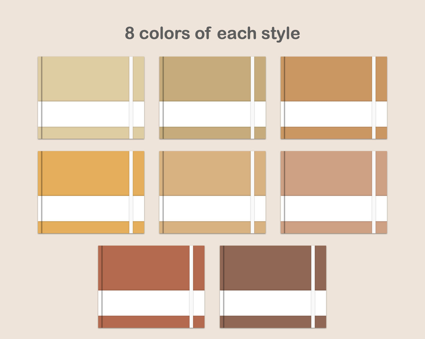 Digital Notebook Cover - Landscape - Warm