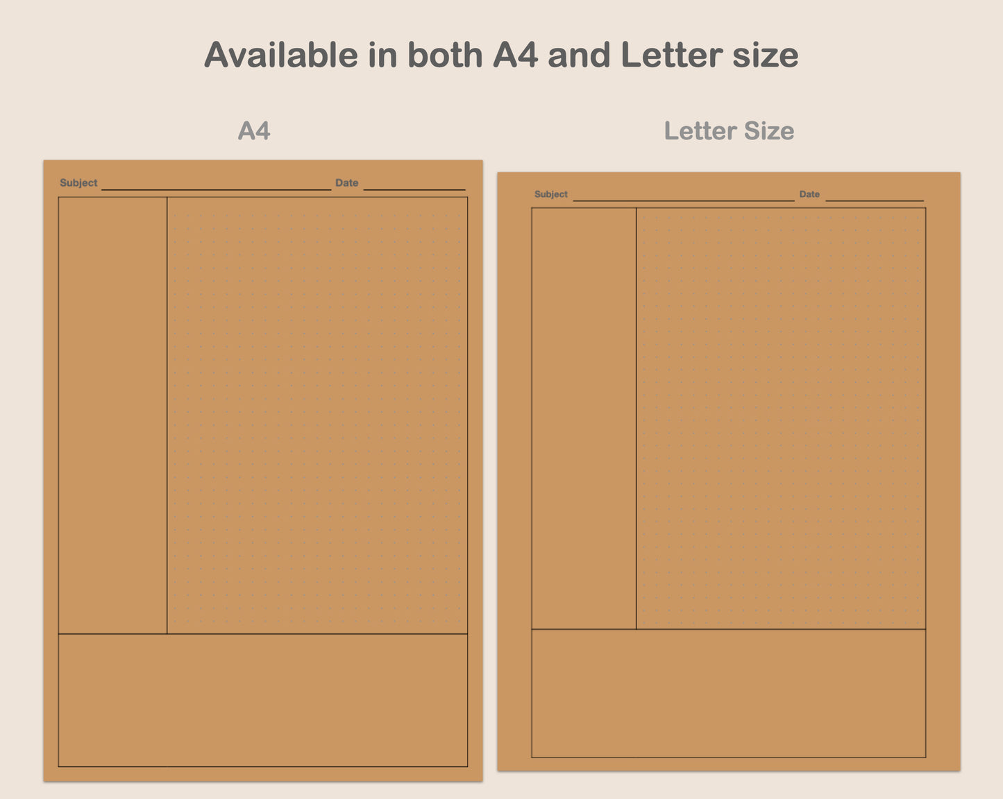 Digital Cornell Notes - Warm