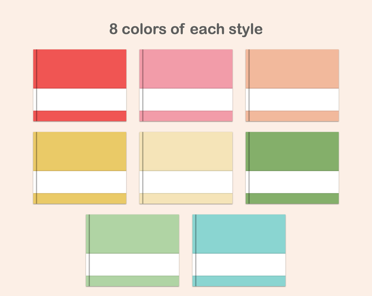 Digital Notebook Cover - Landscape - Macaron