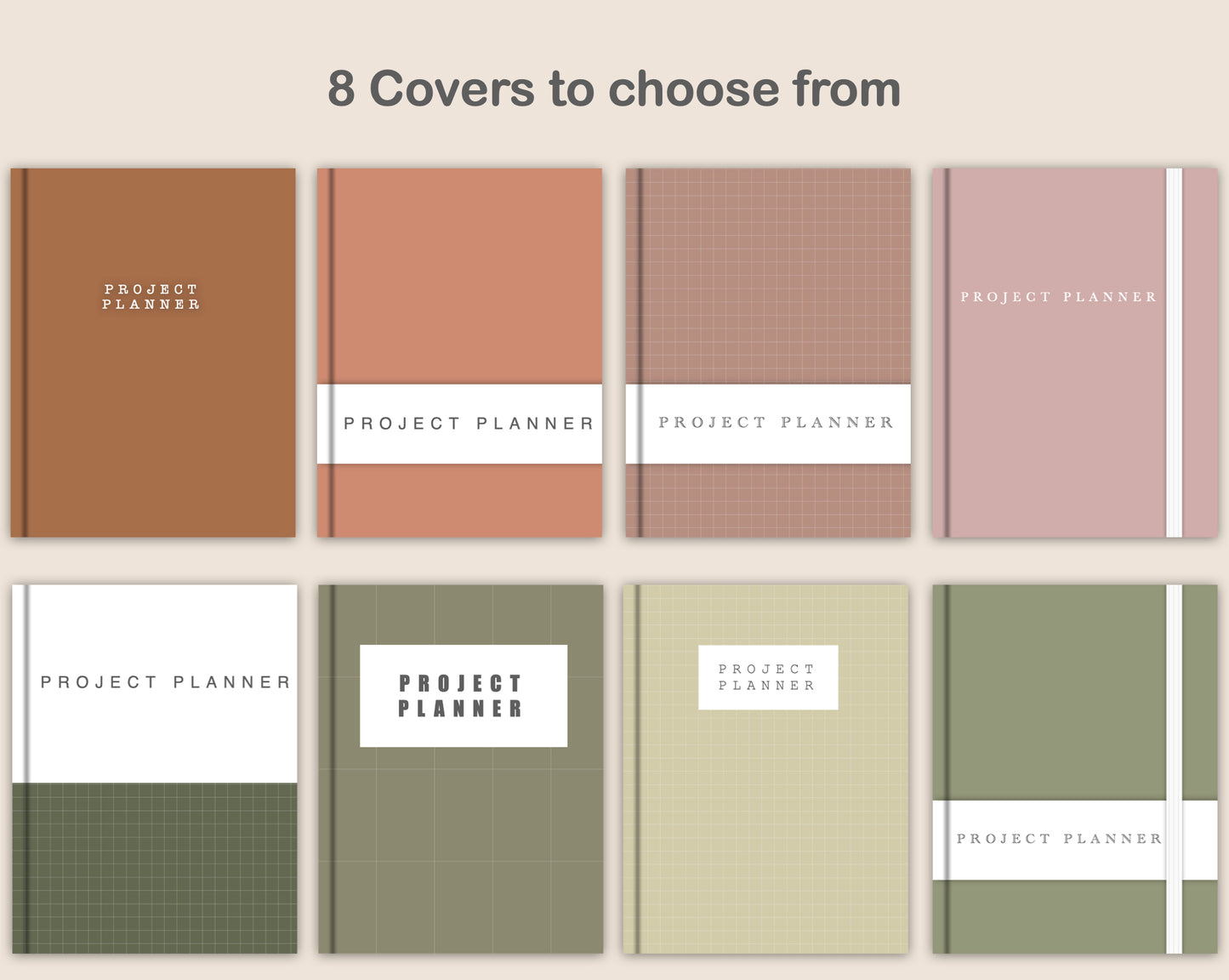 Digital Project Planner - Portrait - Neutral