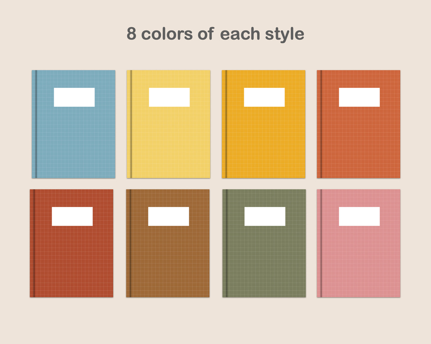 Digital Notebook Cover - Portrait - Vintage