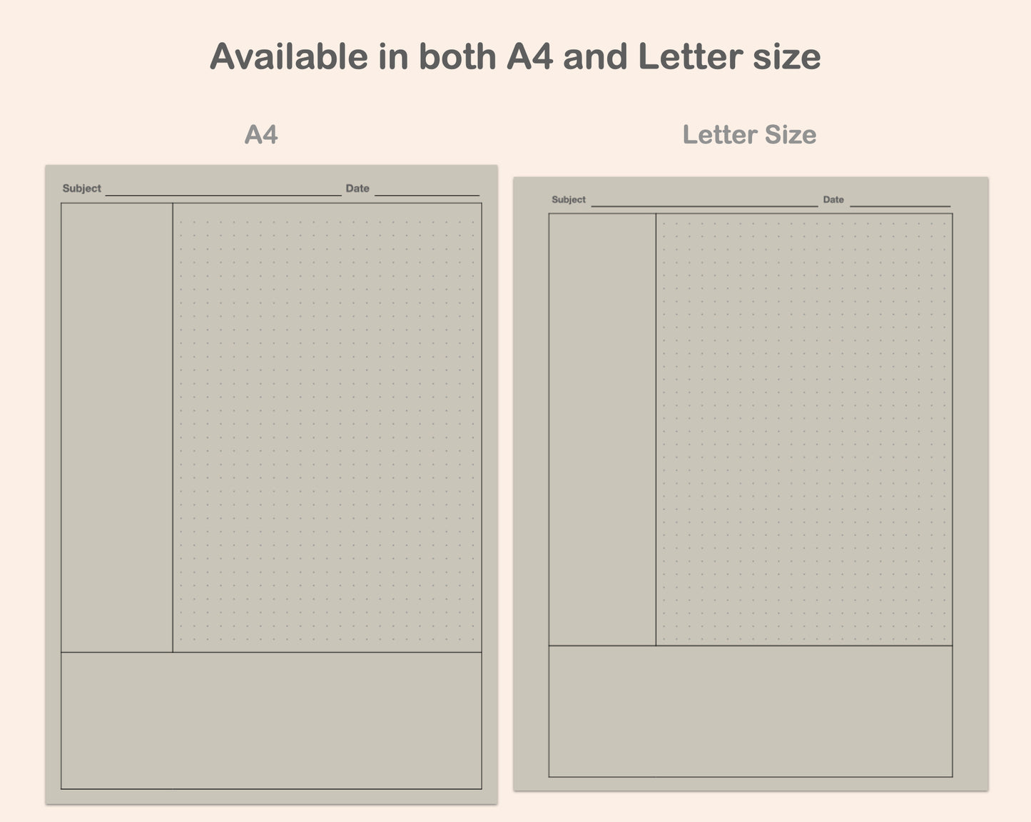 Digital Cornell Notes - Boho