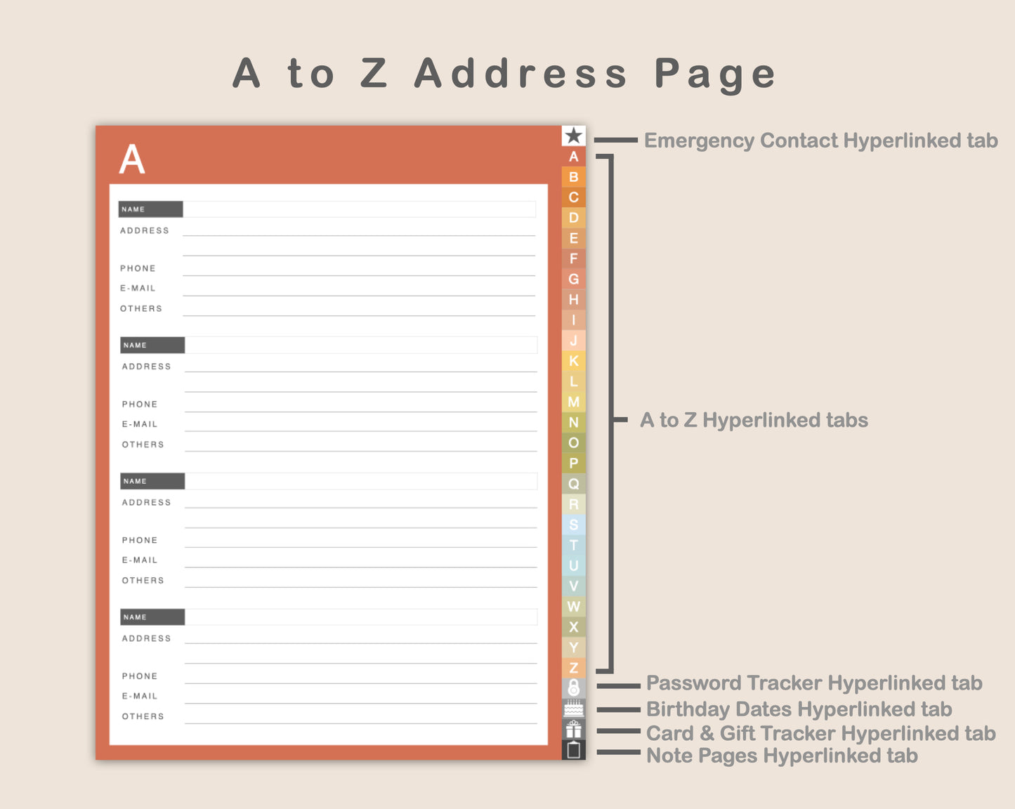Digital Address Book - Autumn