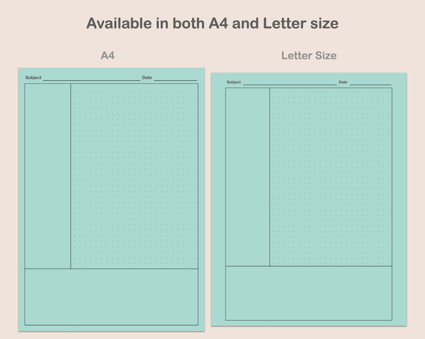 Digital Cornell Notes - Pastel