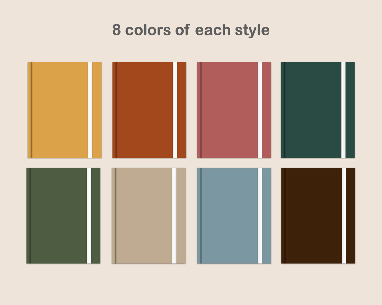 Digital Notebook Cover - Portrait - Retro