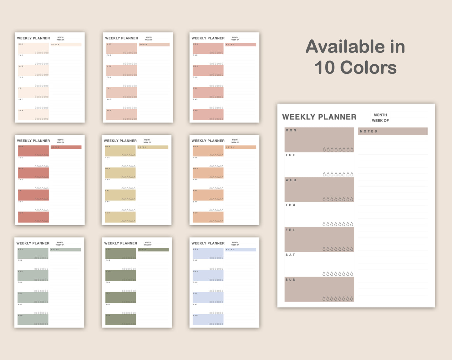 Weekly Planner - Portrait