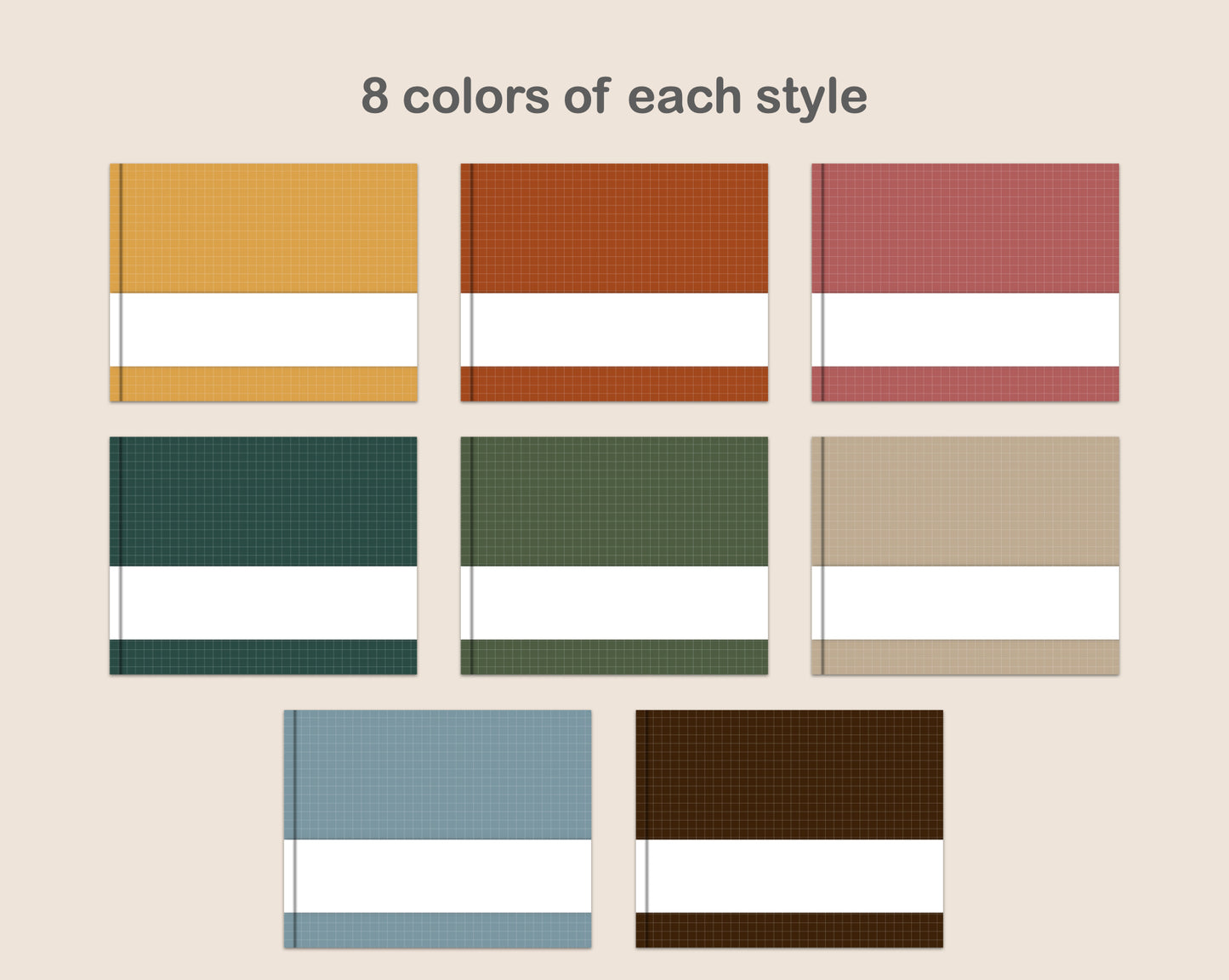 Digital Notebook Cover - Landscape - Retro