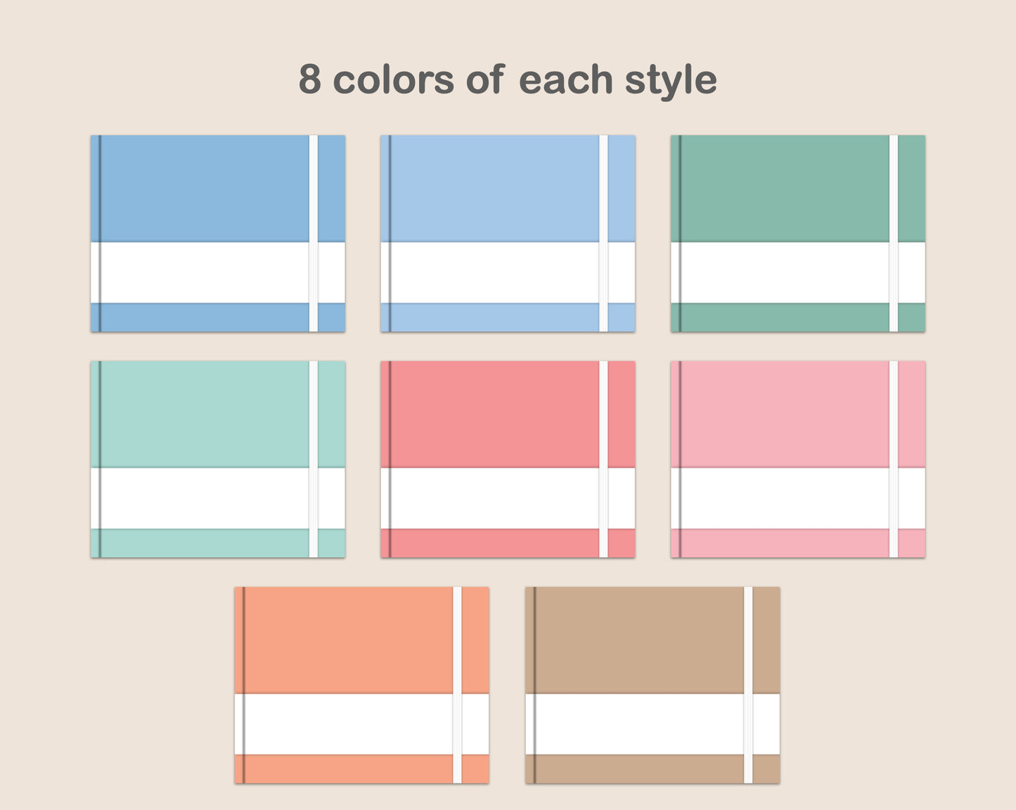 Digital Notebook Cover - Landscape - Pastel