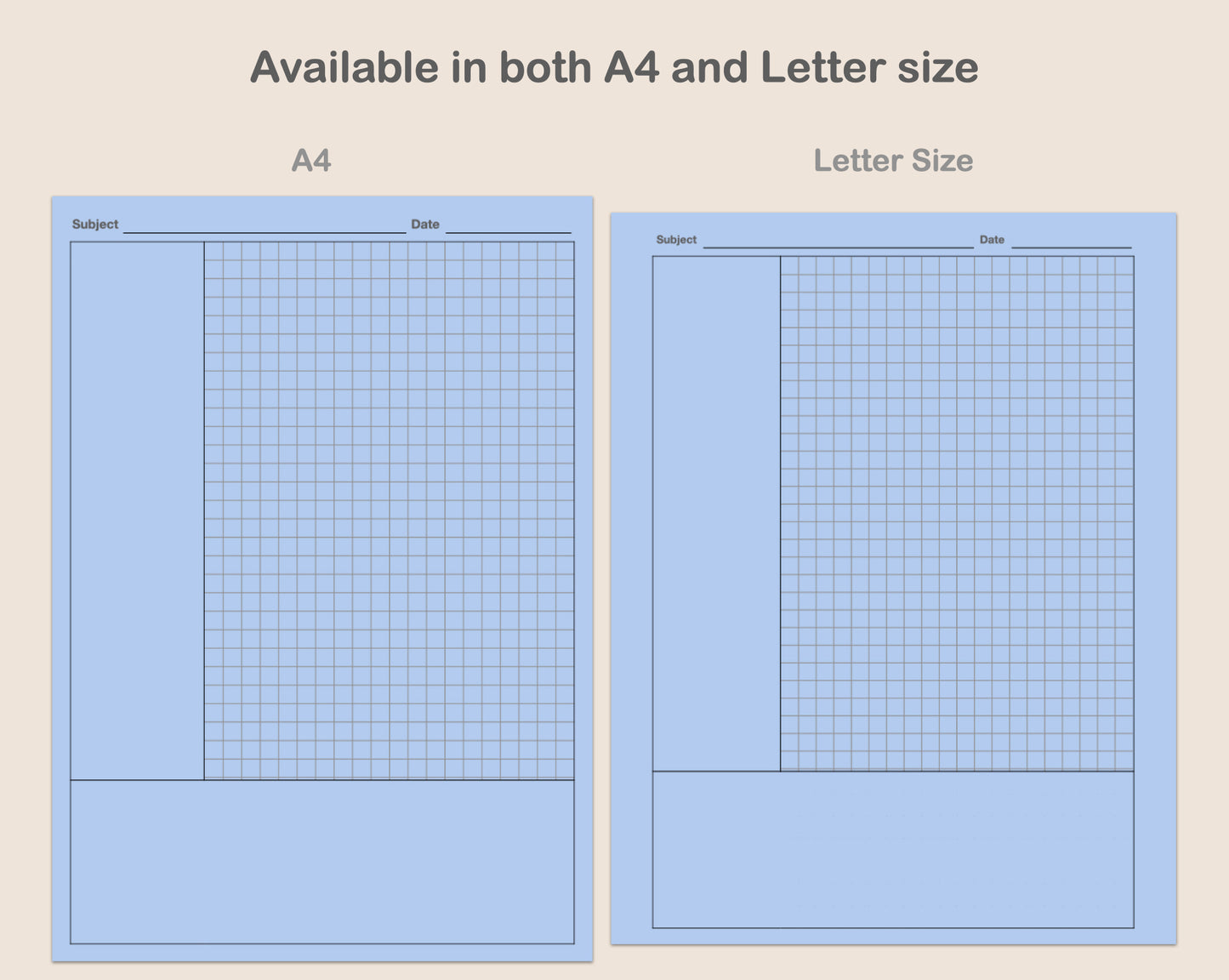 Digital Cornell Notes - Blue