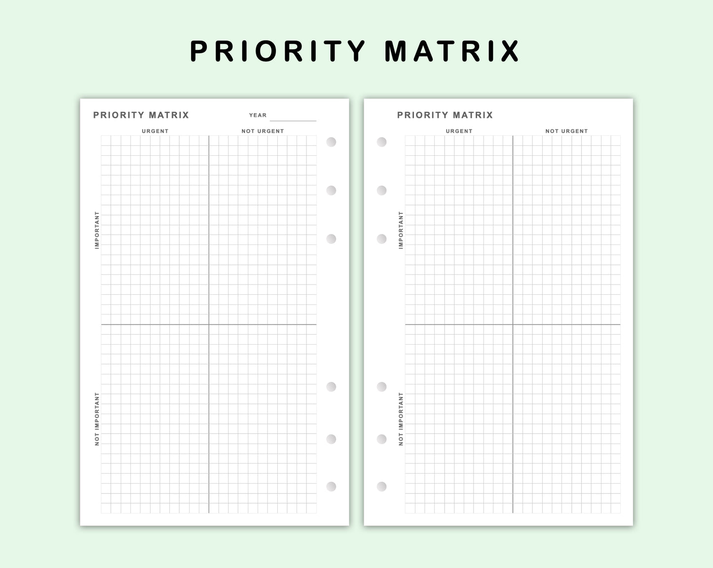 FC Compact Inserts - Priority Matrix