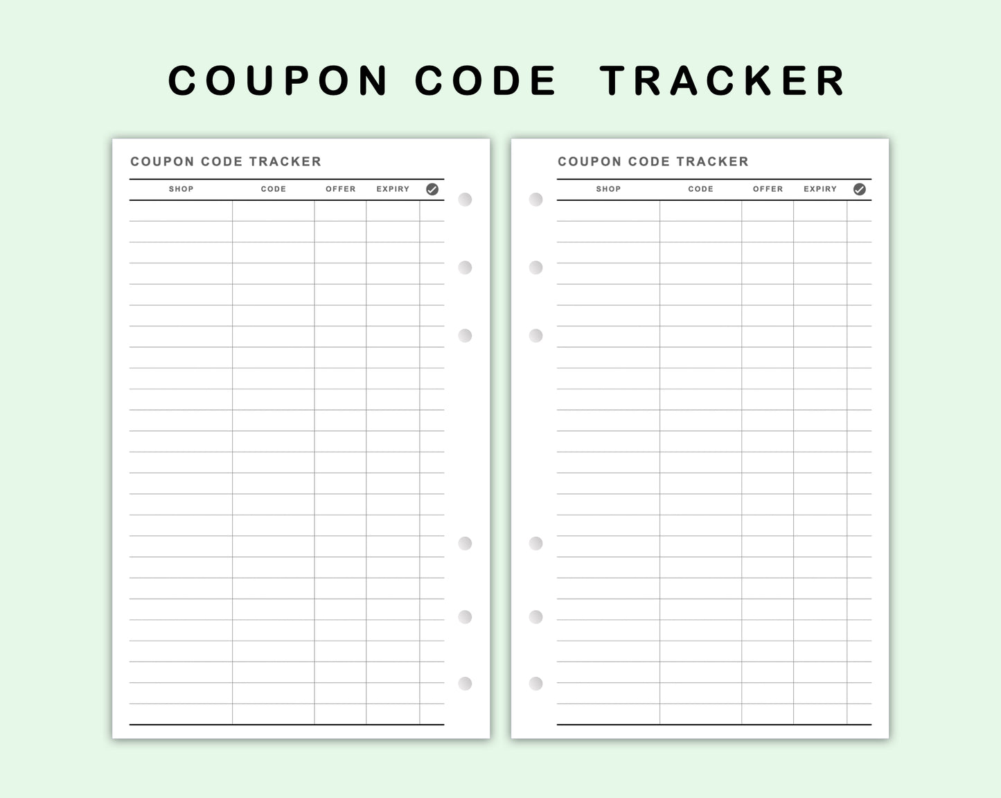FC Compact Inserts - Coupon Code Tracker