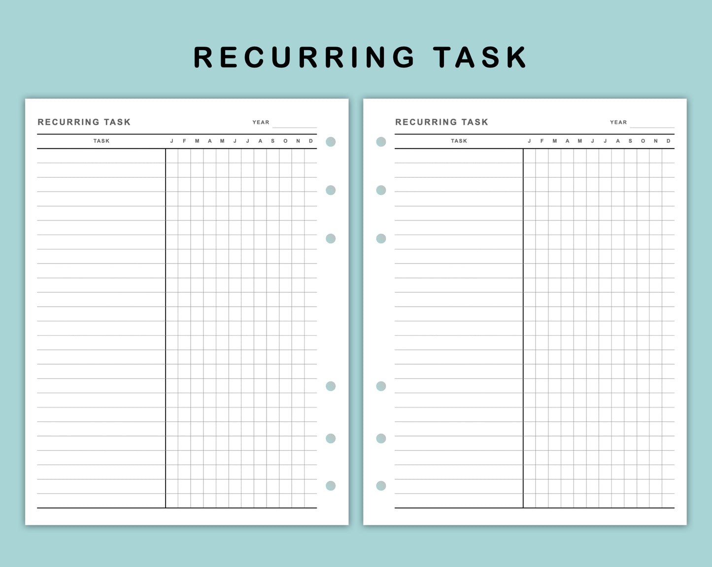 B6 Wide Inserts - Recurring Task