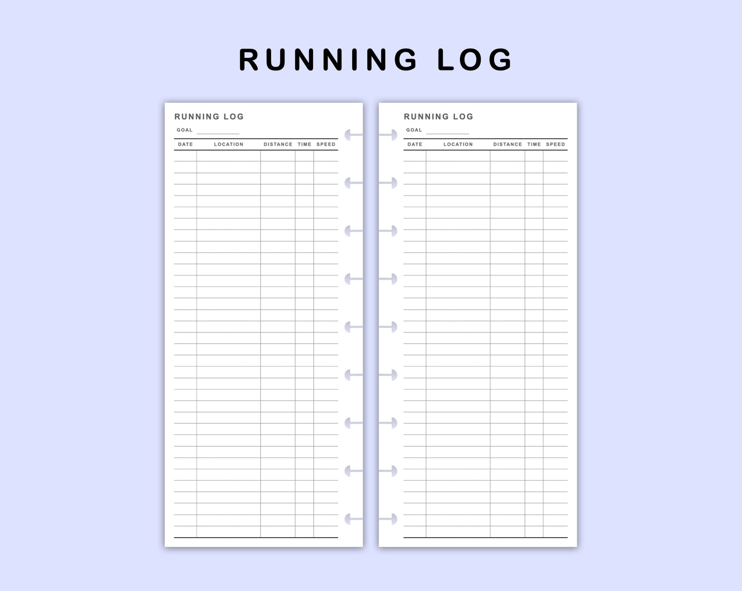 Skinny Classic HP Inserts - Running Log
