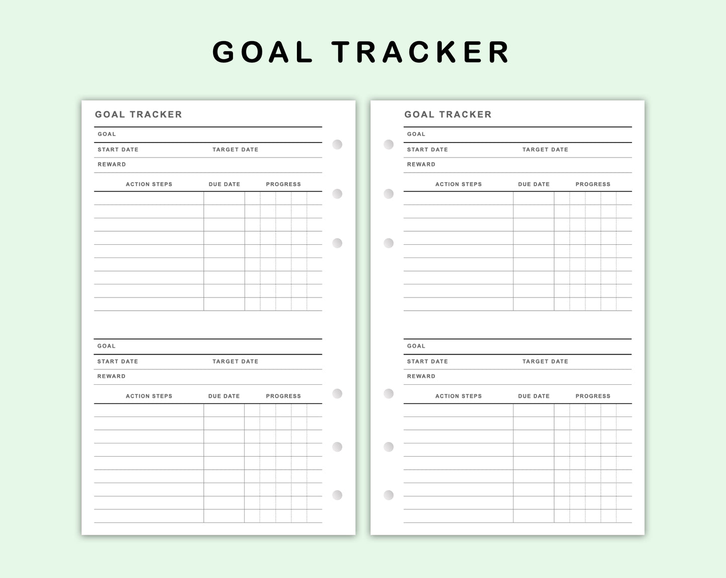 FC Compact Inserts - Goal Tracker