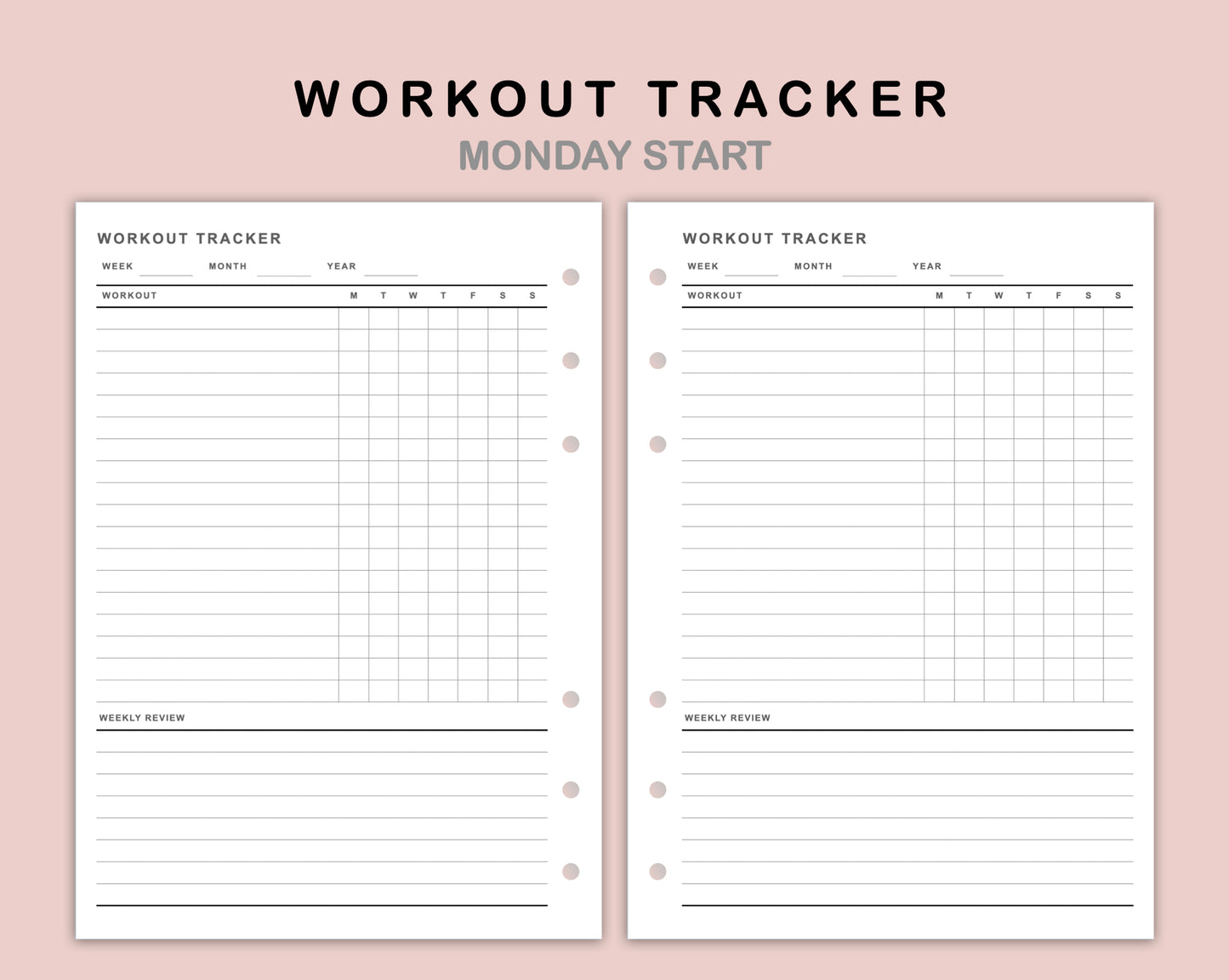 B6 Inserts - Workout Tracker