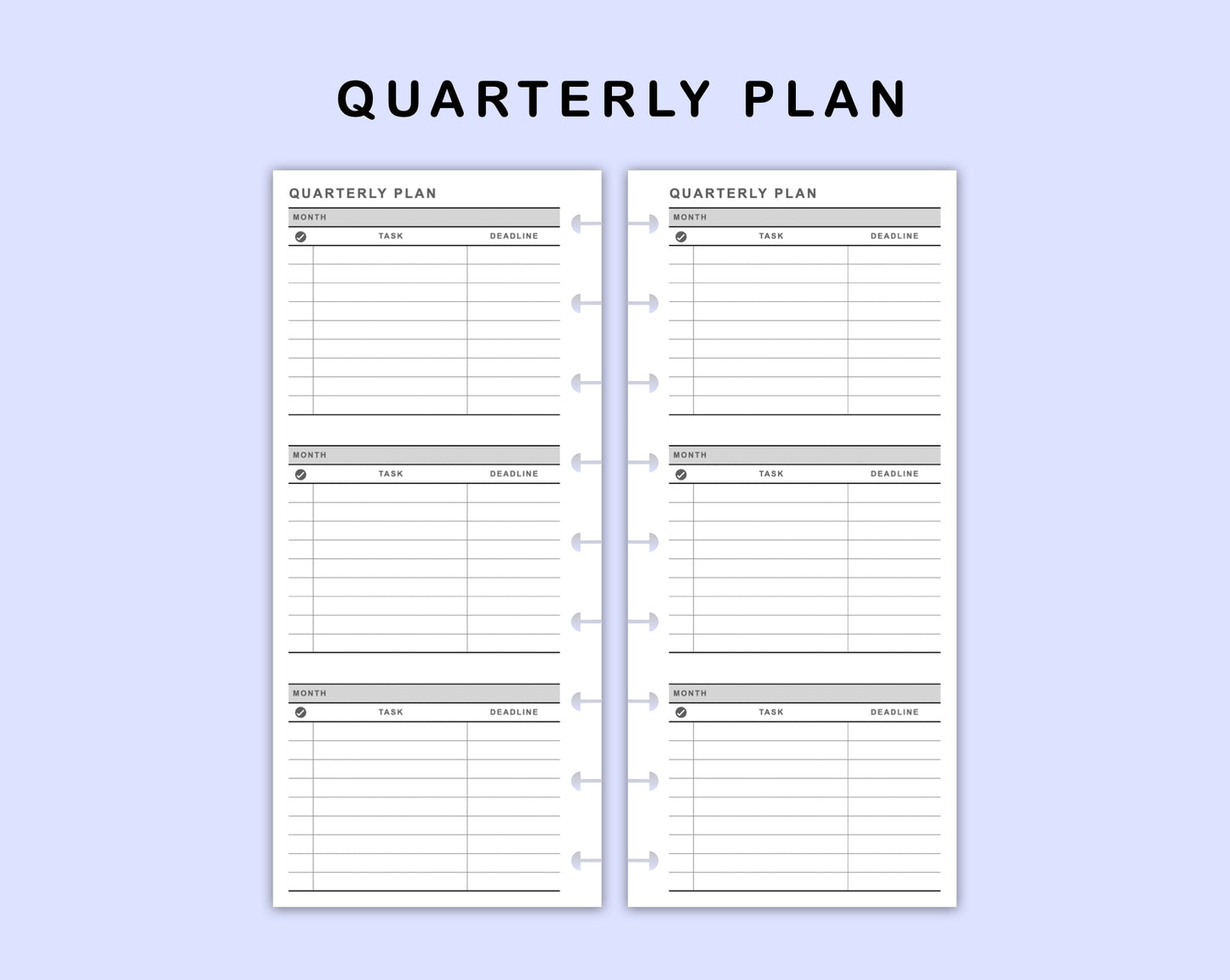 Skinny Classic HP Inserts - Quarterly Plan