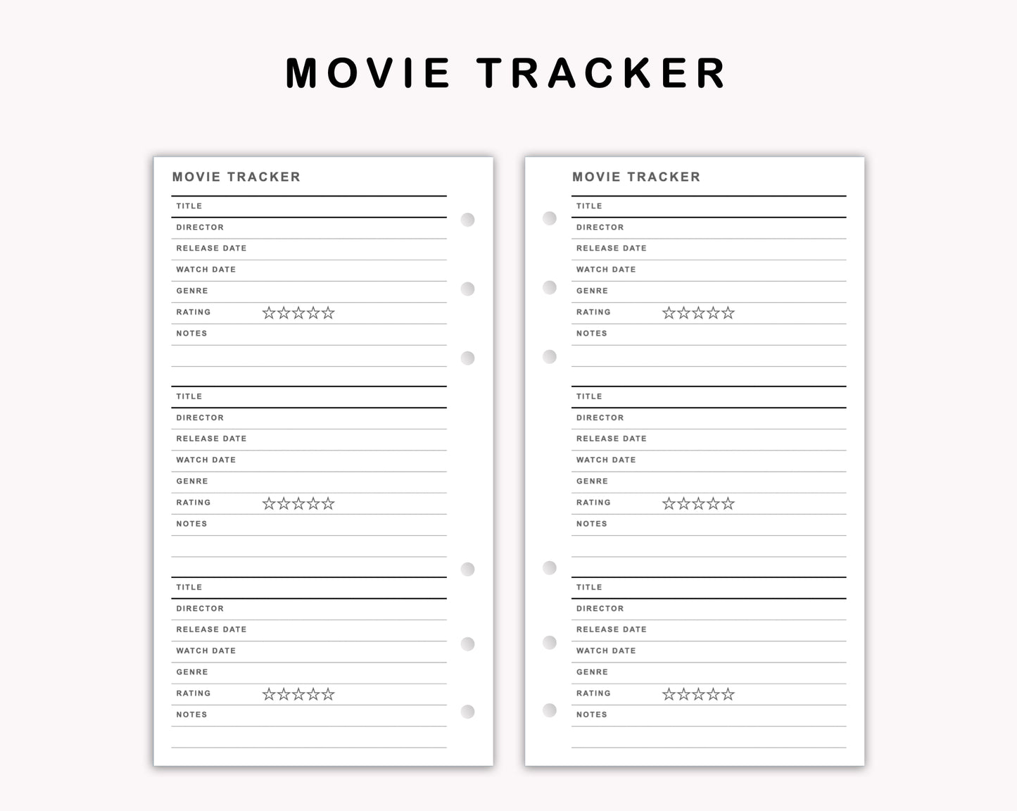 Personal Inserts - Movie Tracker