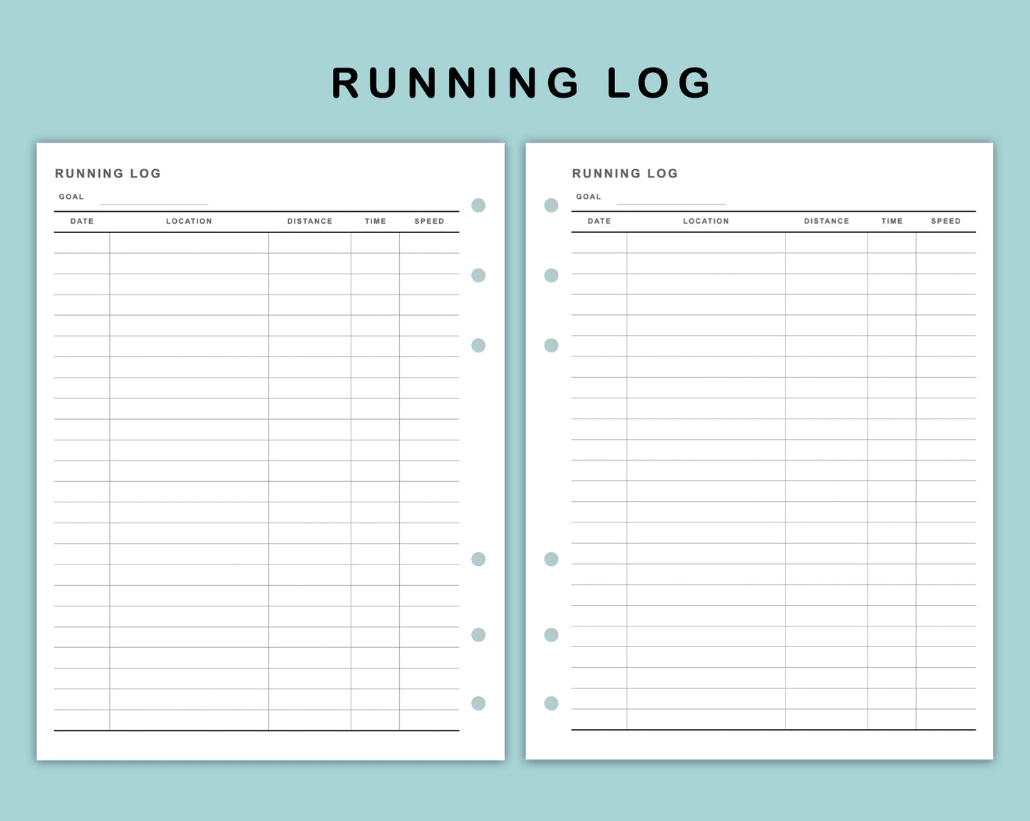B6 Wide Inserts - Running Log