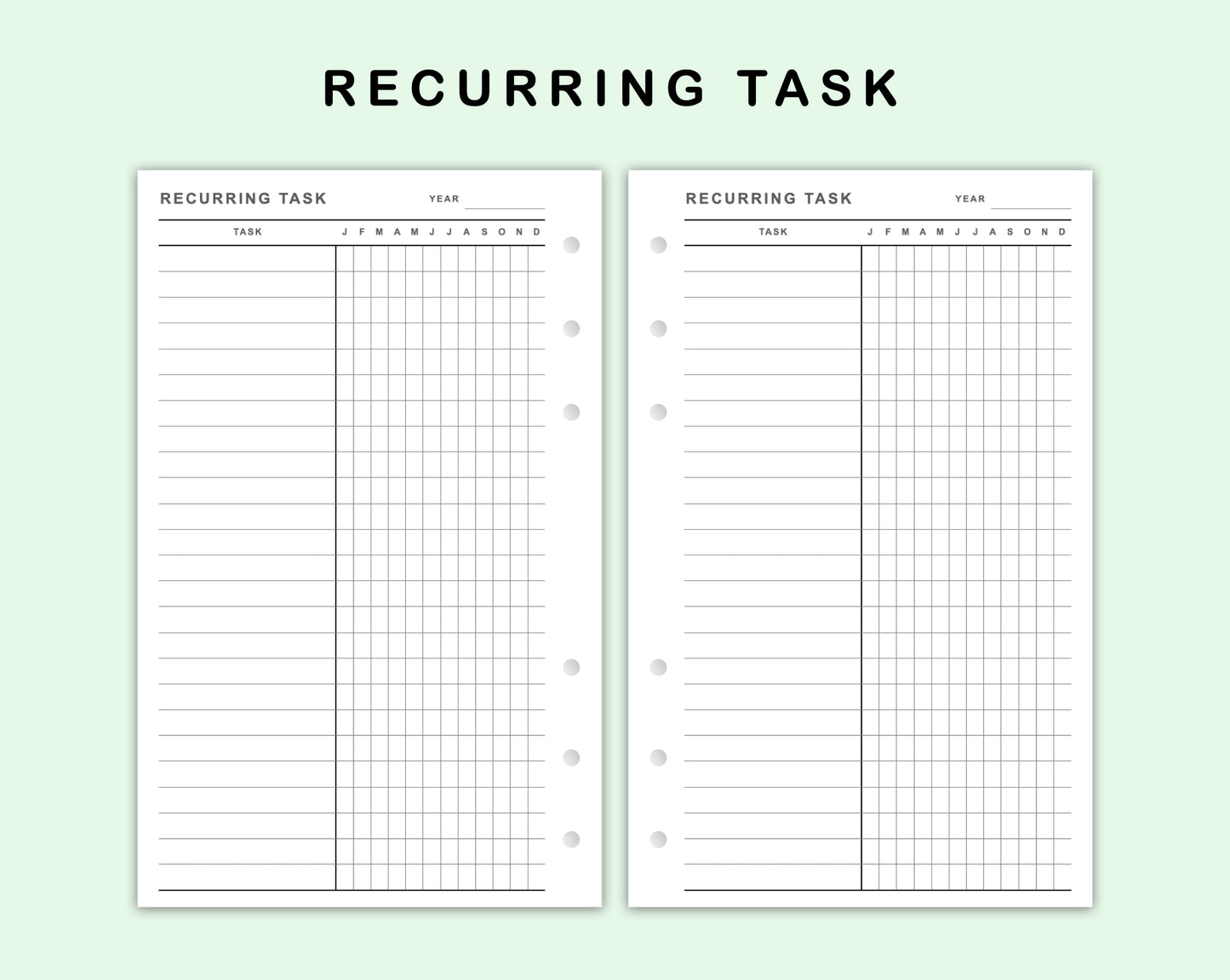 FC Compact Inserts - Recurring Task