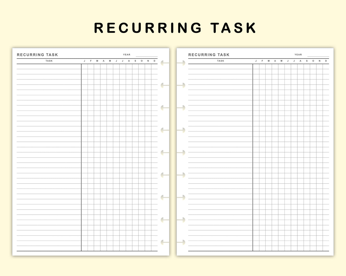 Classic HP Inserts - Recurring Task