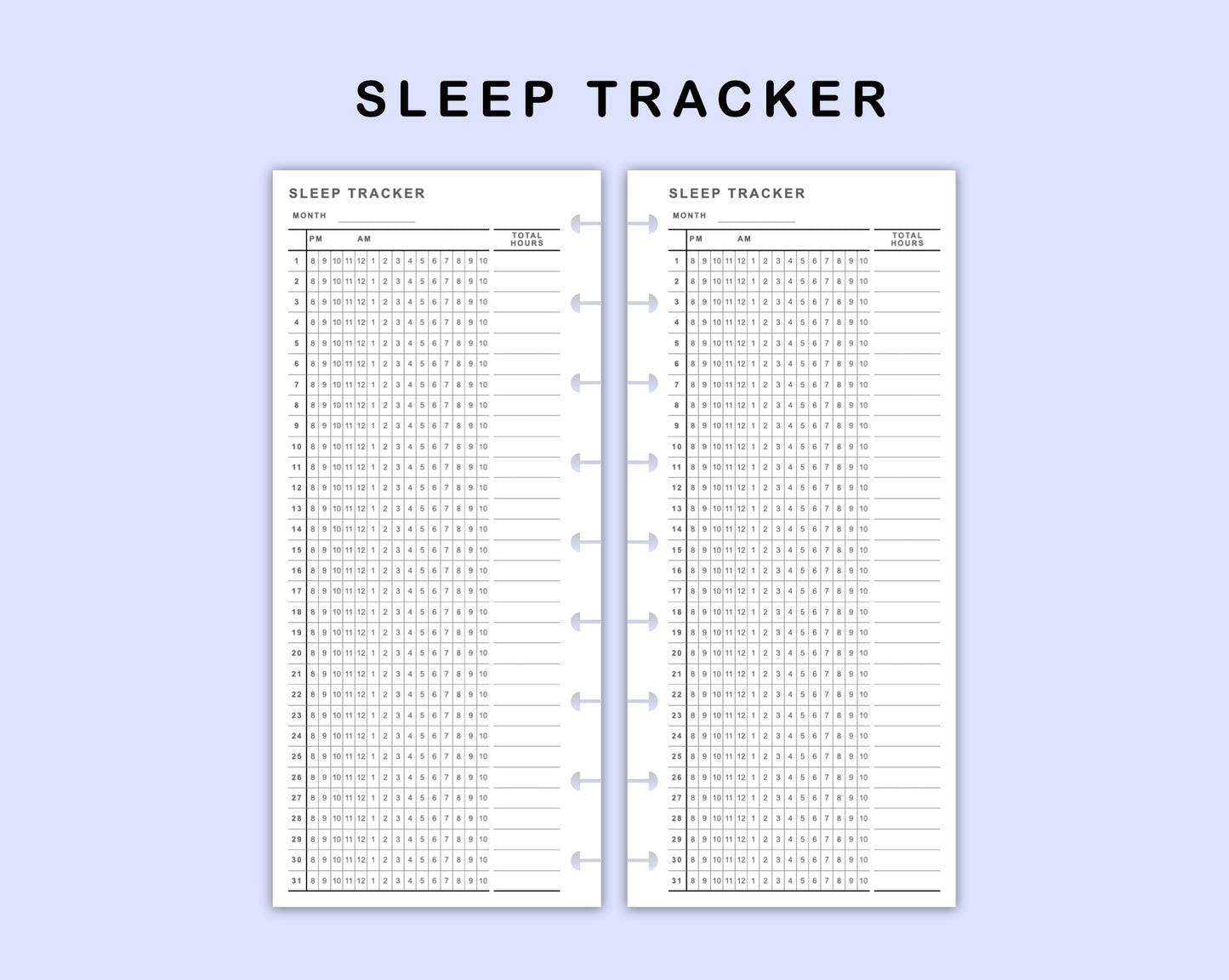 Skinny Classic HP Inserts - Sleep Tracker