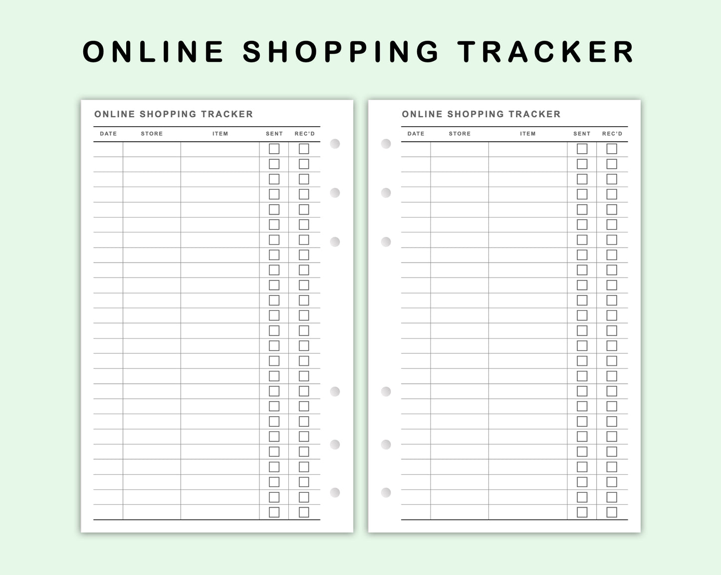FC Compact Inserts - Online Shopping Tracker