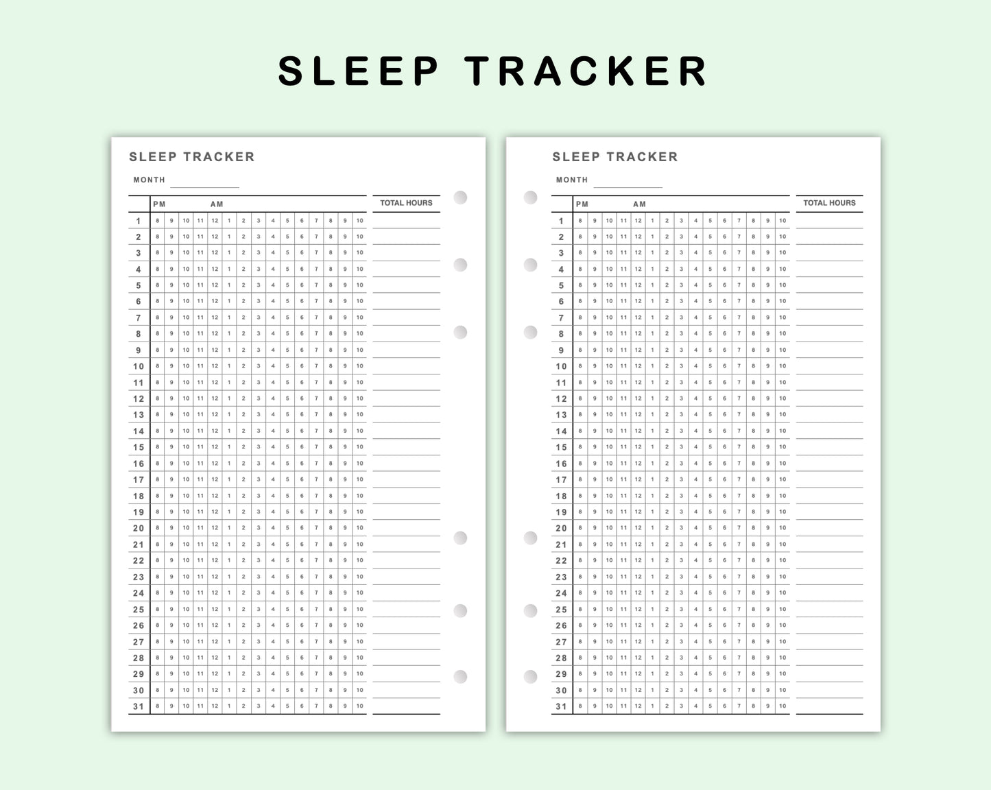 FC Compact Inserts - Sleep Tracker