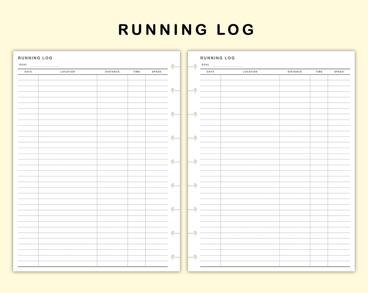 Classic HP Inserts - Running Log