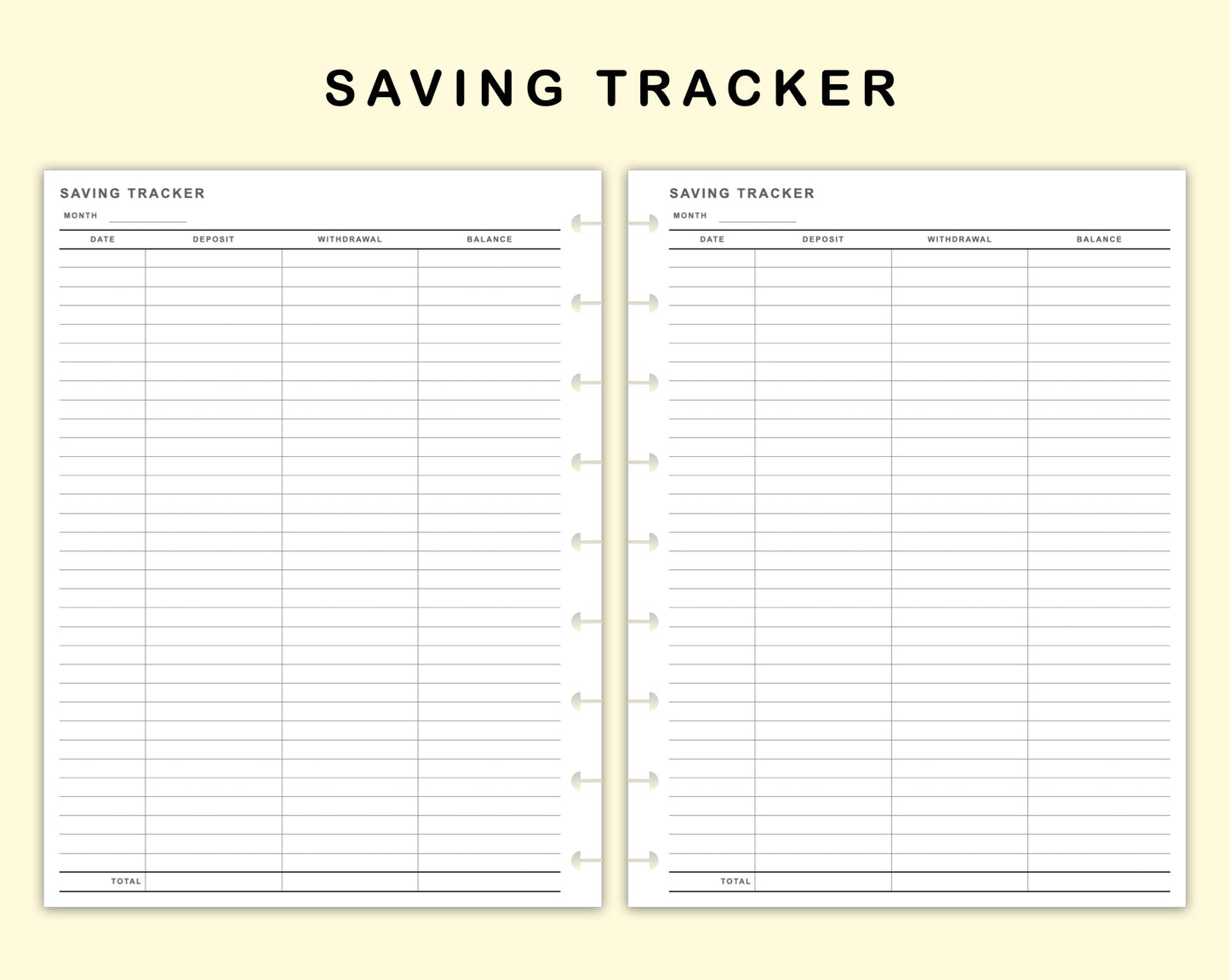 Classic HP Inserts - Saving Tracker