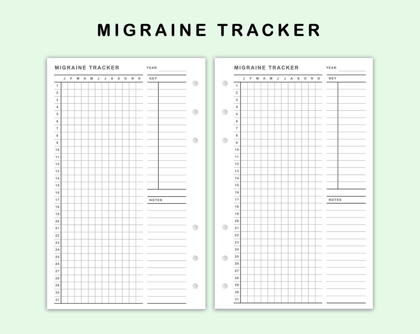 FC Compact Inserts - Migraine Tracker