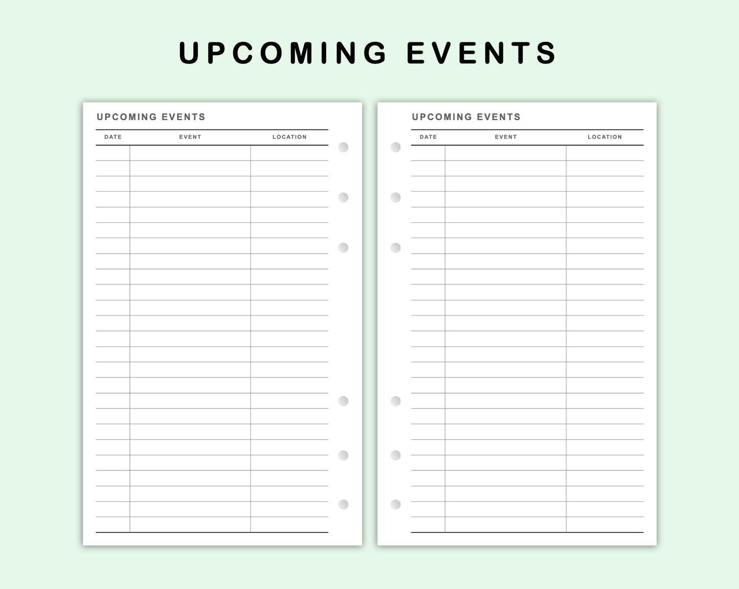 FC Compact Inserts - Upcoming Event