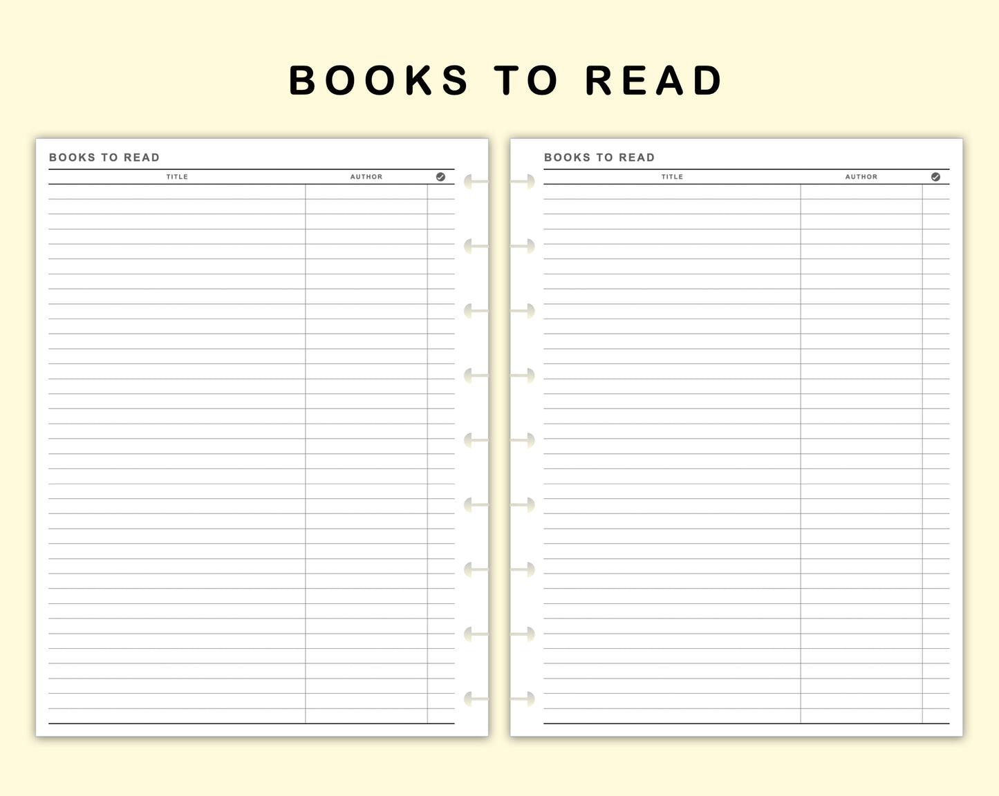 Classic HP Inserts - Books to read