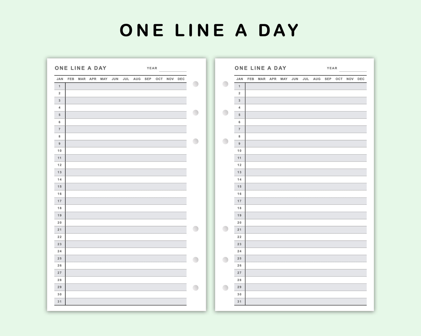 FC Compact Inserts - One Line A Day