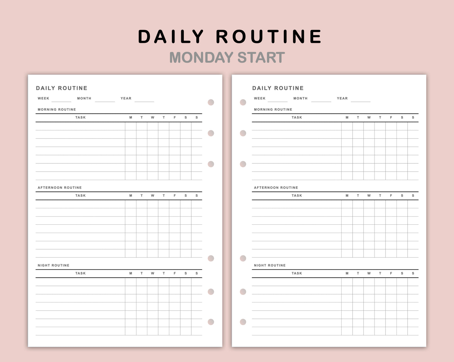 B6 Inserts - Daily Routine