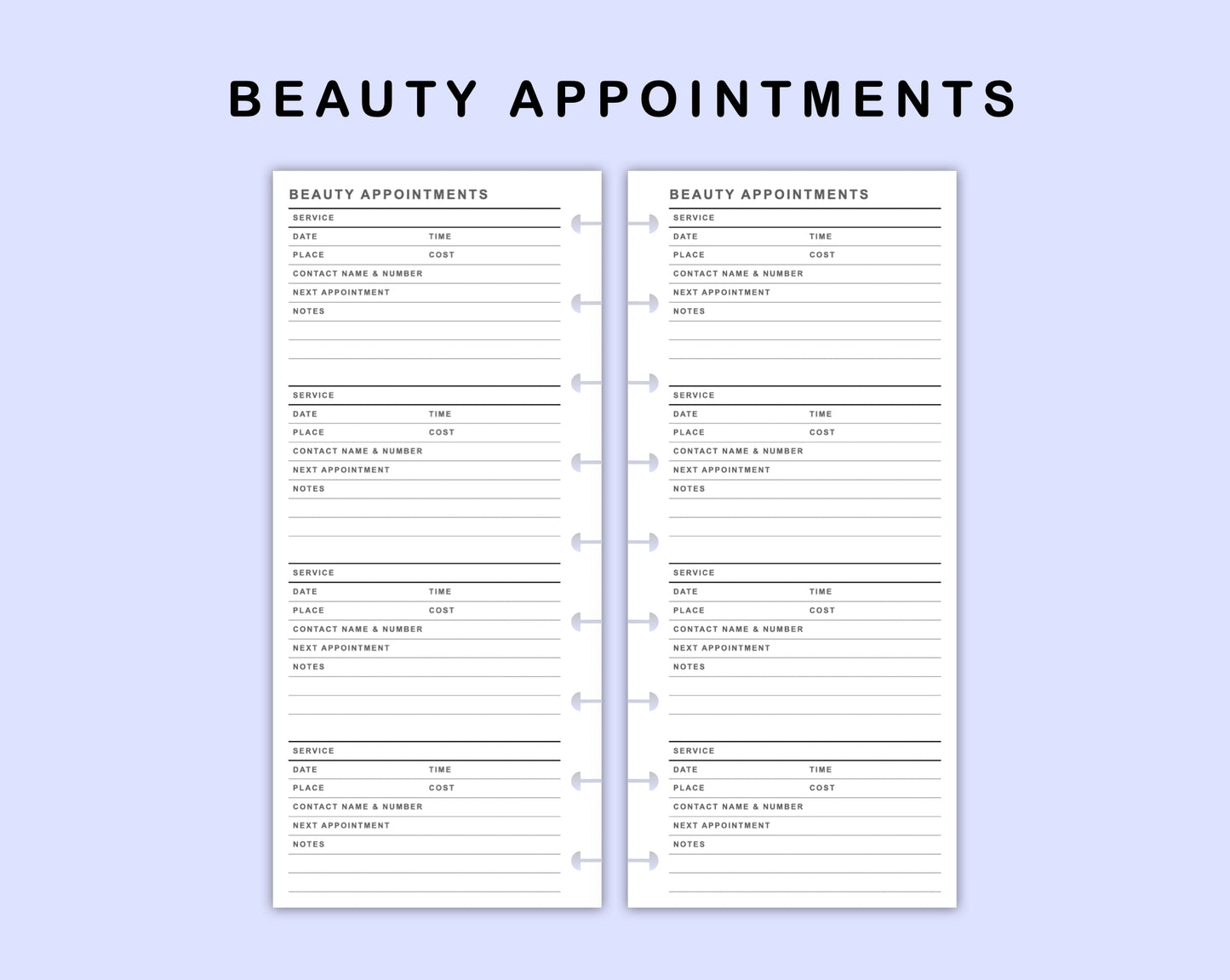 Skinny Classic HP Inserts - Beauty Appointments