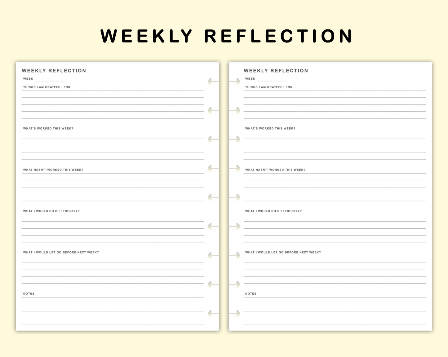 Classic HP Inserts - Weekly Reflection