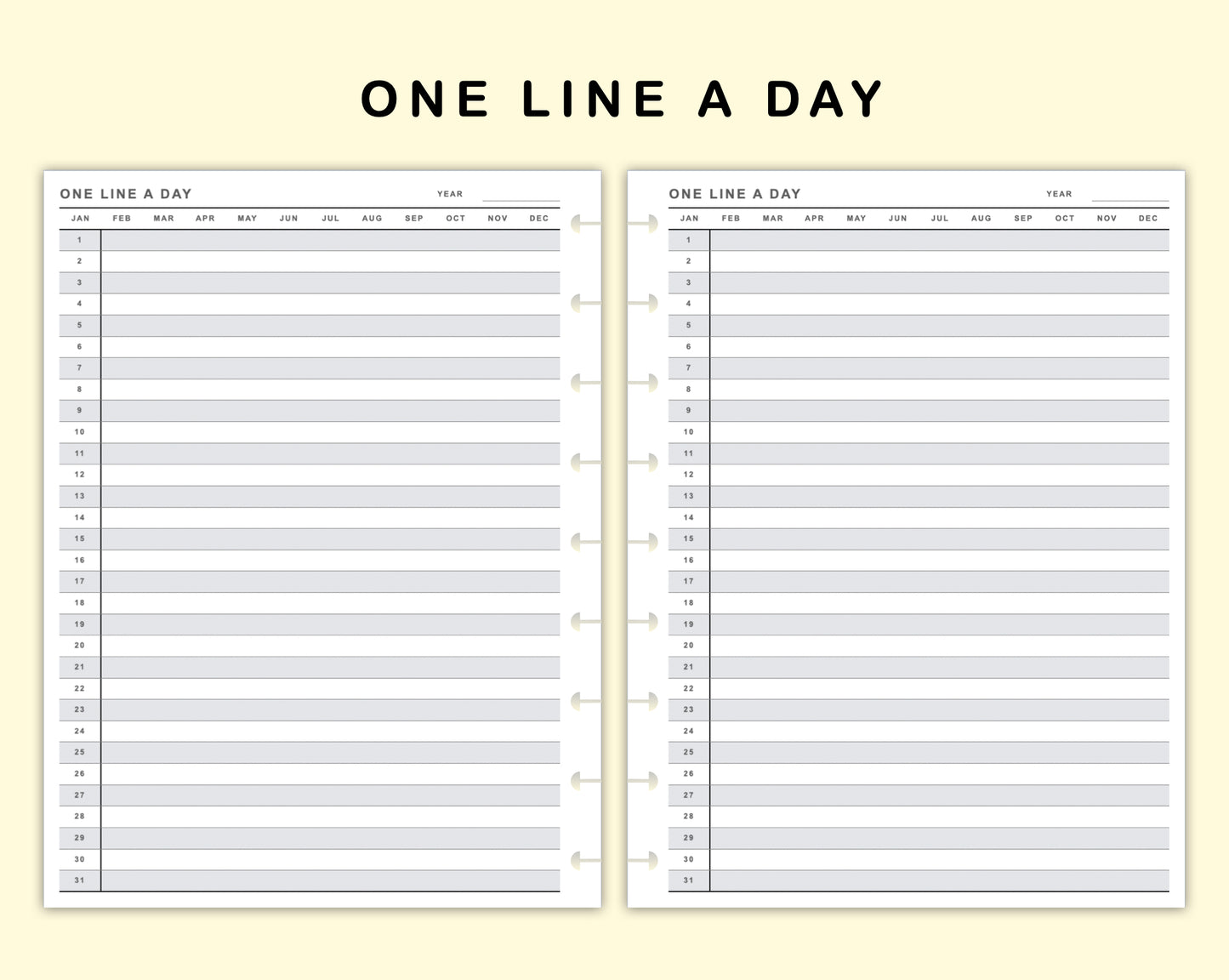 Classic HP Inserts - One Line A Day