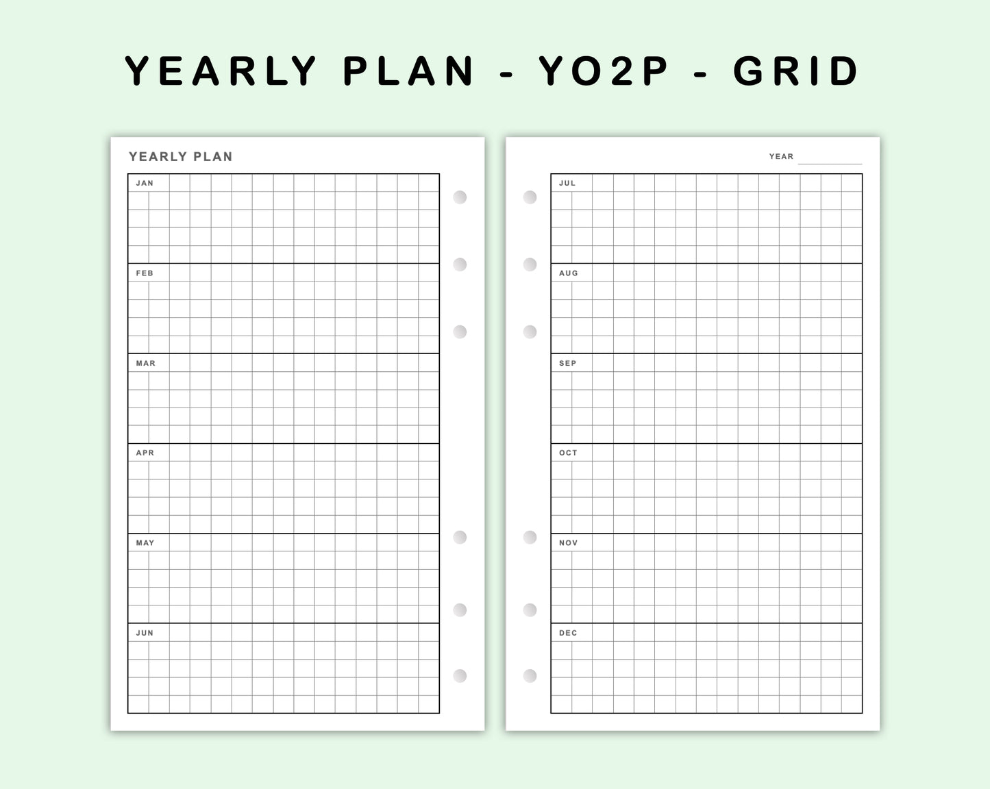 FC Compact Inserts - Yearly Plan - YO2P - Grid