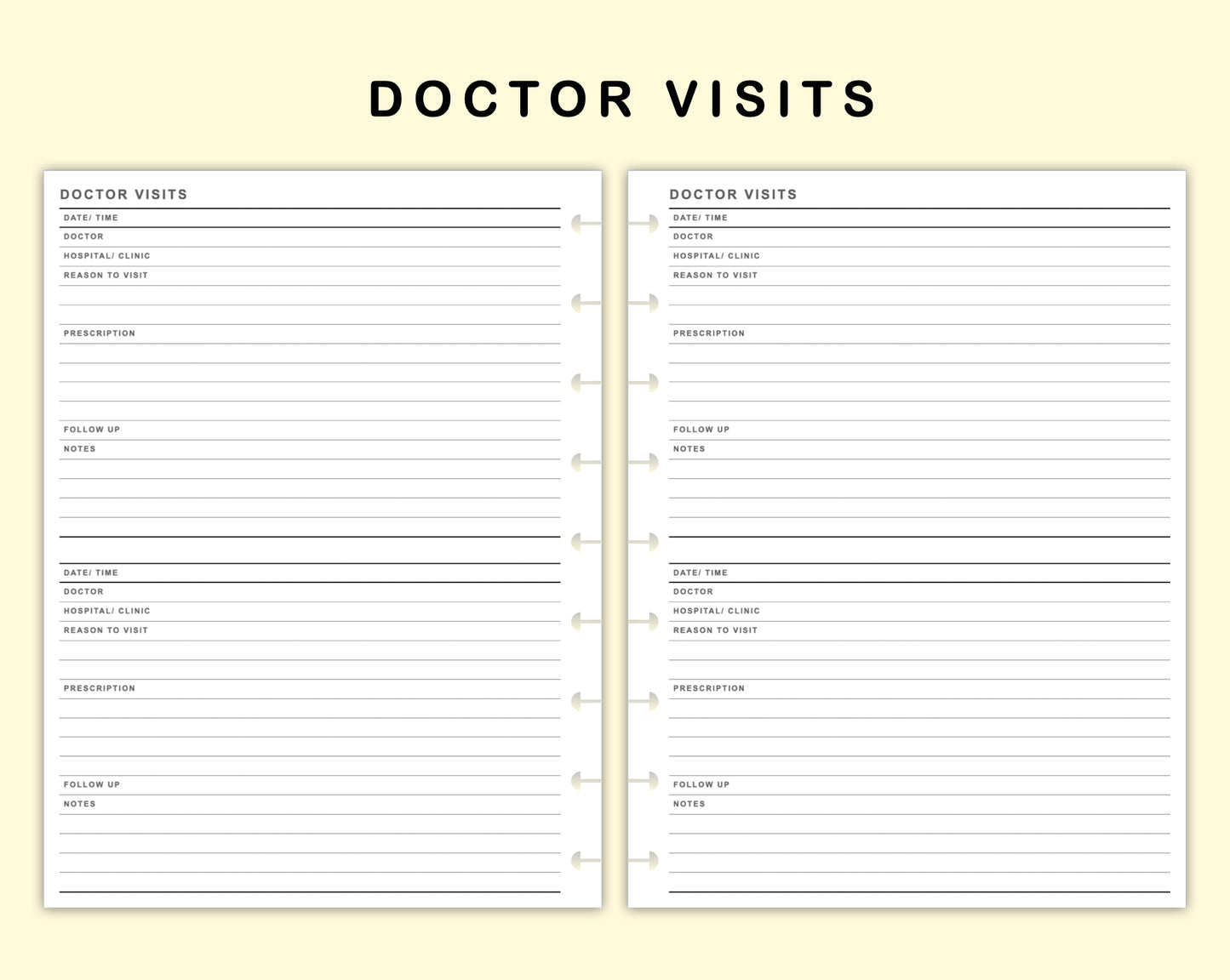 Classic HP Inserts - Doctor Visit