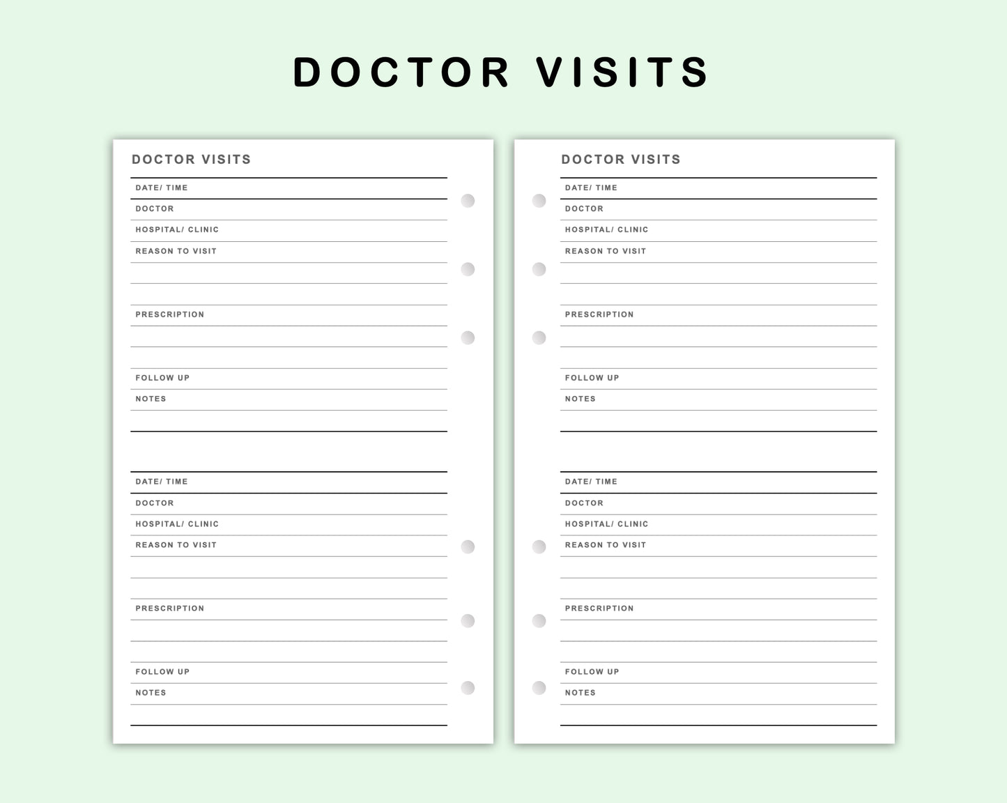 FC Compact Inserts - Doctor Visit