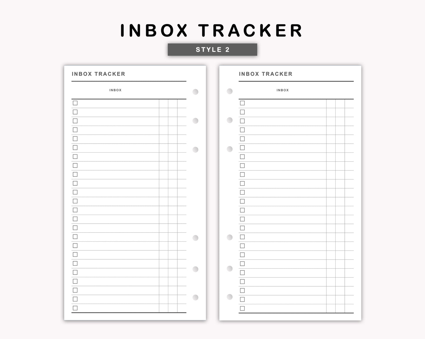 Personal Inserts - Inbox Tracker